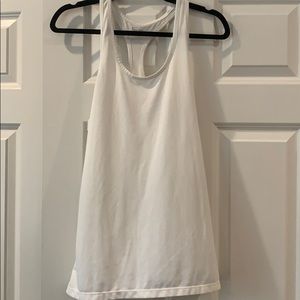 Nike Dri-Fit Racer Back Tank Top White Sz L